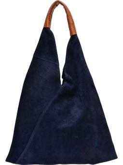Anna Luchini Borsa a tracolla da donna in pelle modello Hobo AL 8166 Blu donna