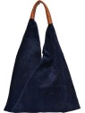 Anna Luchini Borsa a tracolla da donna in pelle modello Hobo AL 8166 Blu donna
