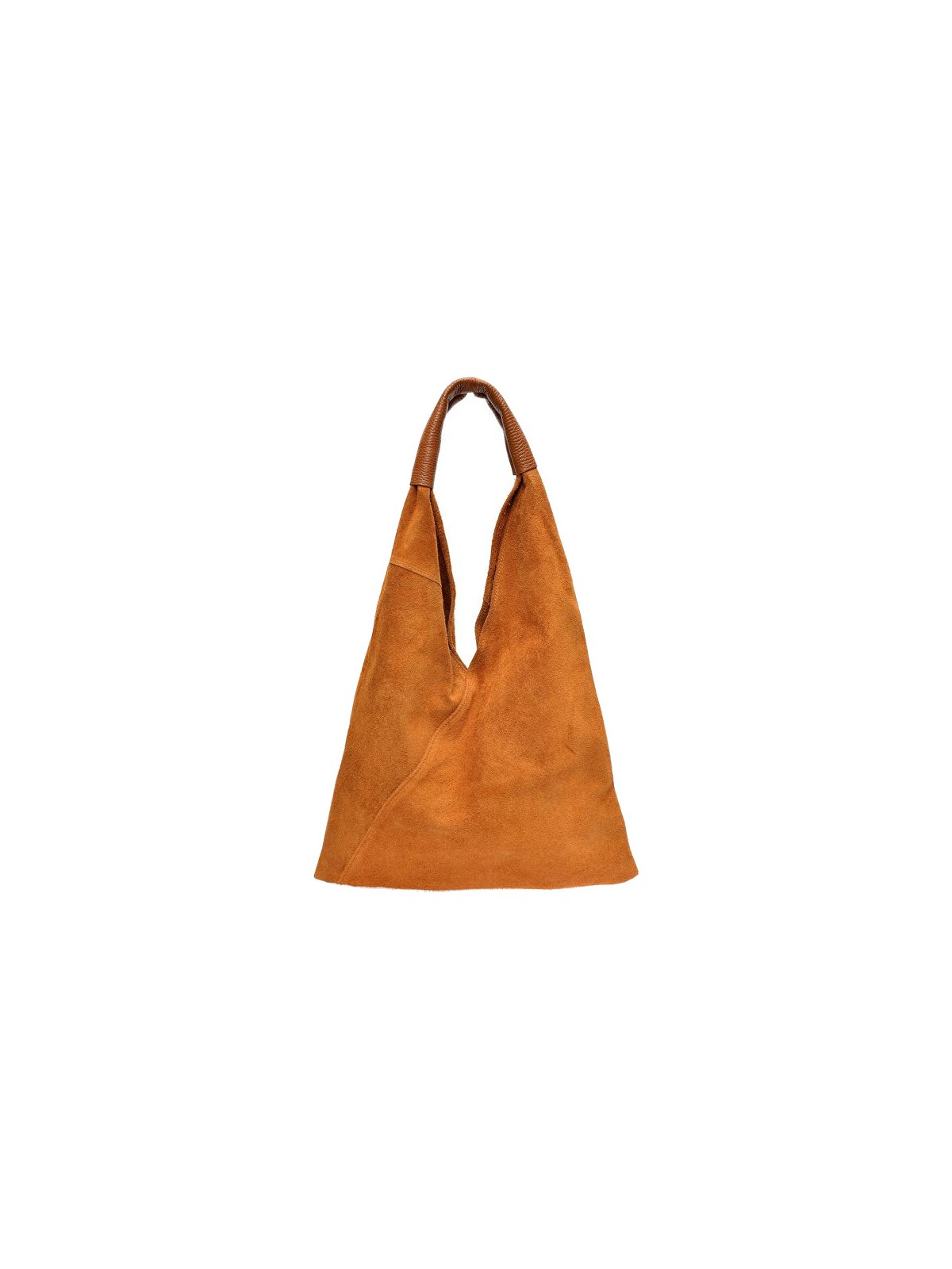 Anna Luchini Borsa a tracolla da donna in pelle modello Hobo AL 8166 color cognac donna
