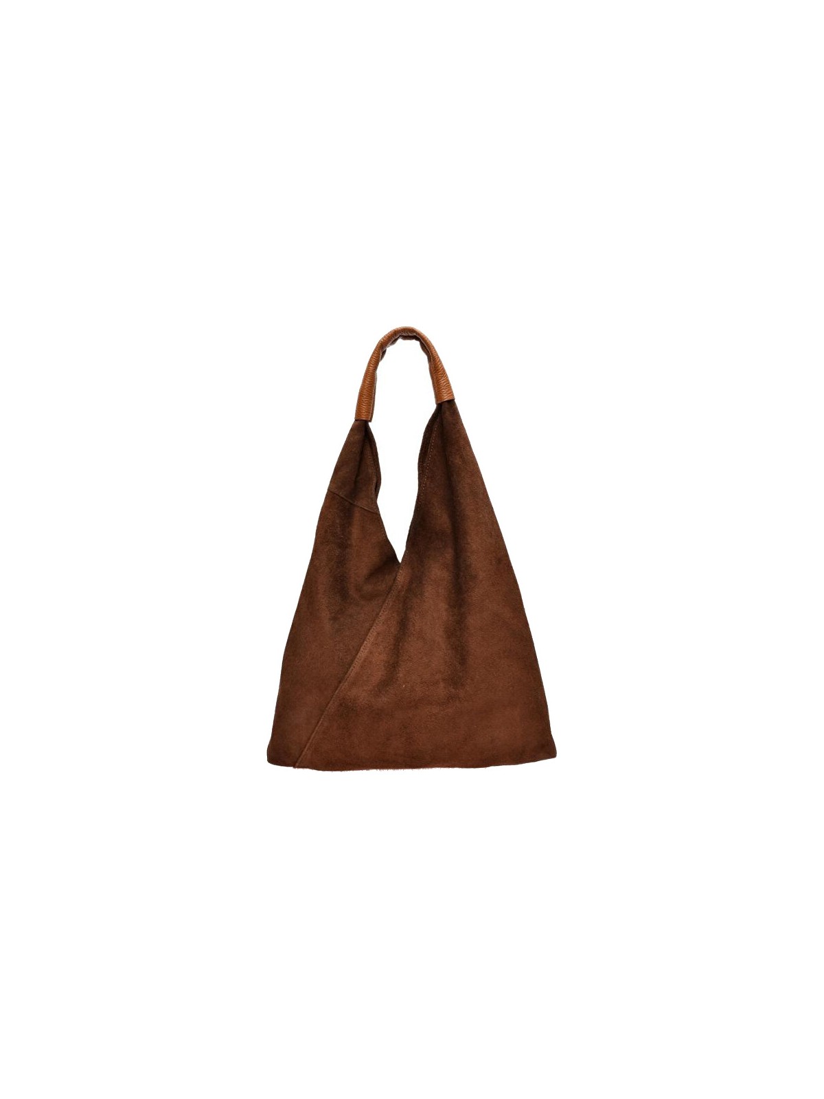 Anna Luchini Borsa a tracolla da donna in pelle modello Hobo AL 8166 Marrone donna