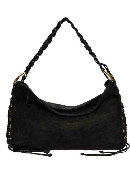 Anna Luchini Borsa da donna in pelle AL 8178T Nero donna