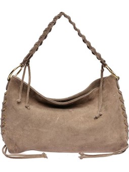 Anna Luchini Borsa da donna in pelle AL 8178T Fango donna