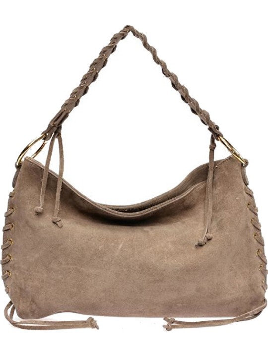 Anna Luchini Borsa da donna in pelle AL 8178T Fango donna