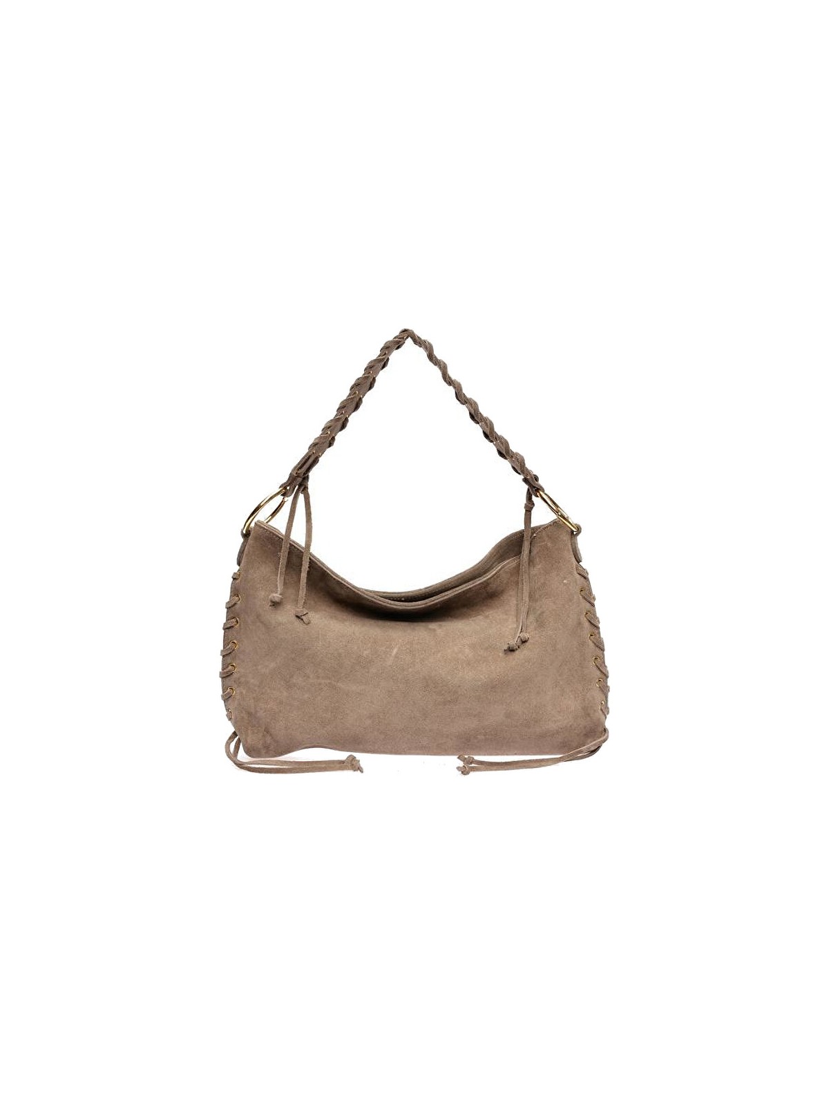 Anna Luchini Borsa da donna in pelle AL 8178T Fango donna