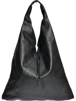 Anna Luchini Borsa a tracolla da donna in pelle modello Hobo AL 1386 Nero donna