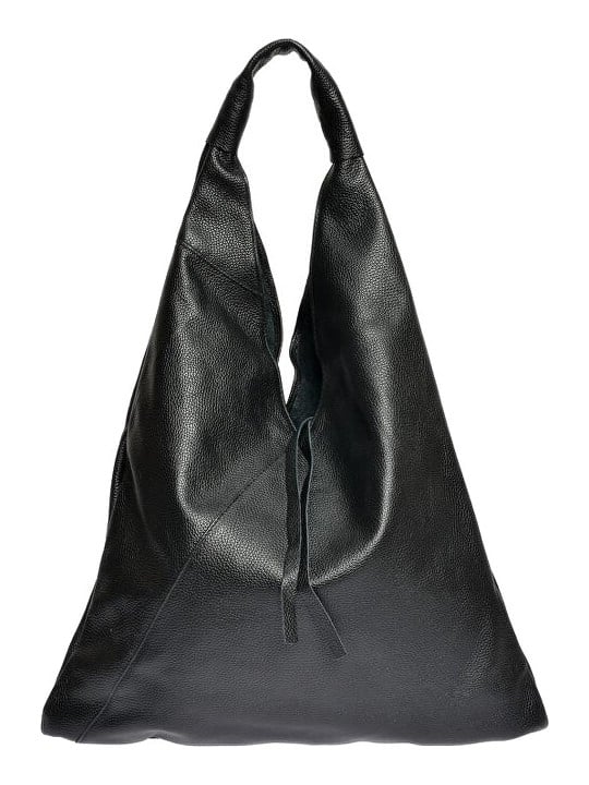 Anna Luchini Borsa a tracolla da donna in pelle modello Hobo AL 1386 Nero donna