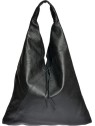 Anna Luchini Borsa a tracolla da donna in pelle modello Hobo AL 1386 Nero donna