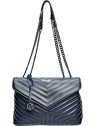 Luisa Vannini Borsa da donna in pelle LV 2183 Blu Scuro donna