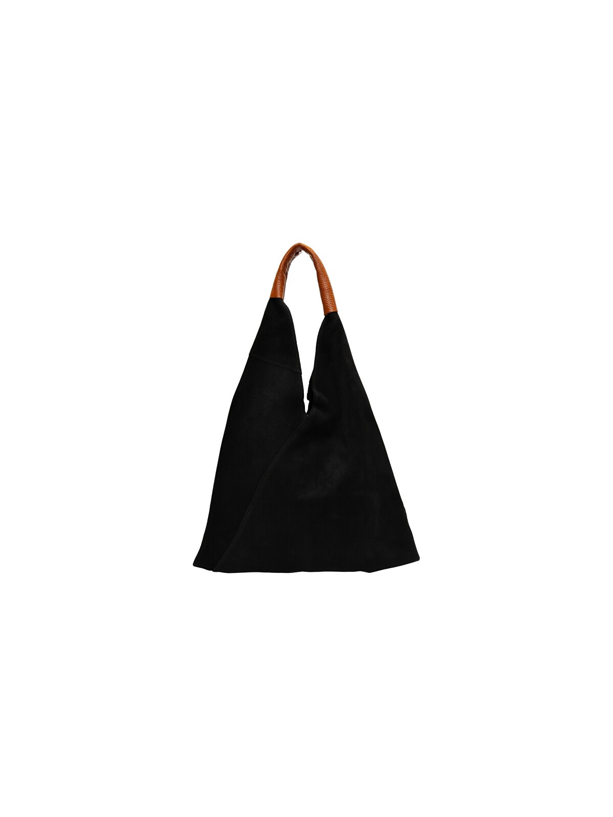 Anna Luchini Borsa a tracolla da donna in pelle modello Hobo AL 8166 Nero donna