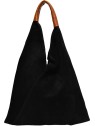 Anna Luchini Borsa a tracolla da donna in pelle modello Hobo AL 8166 Nero donna