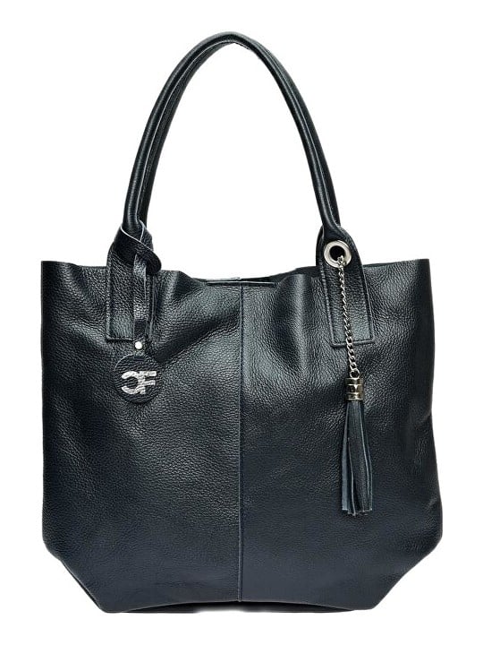 Carla Ferreri Borsa a tracolla da donna in pelle modello Hobo CF1619 Blu donna