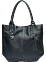 Carla Ferreri Borsa a tracolla da donna in pelle modello Hobo CF1619 Blu donna