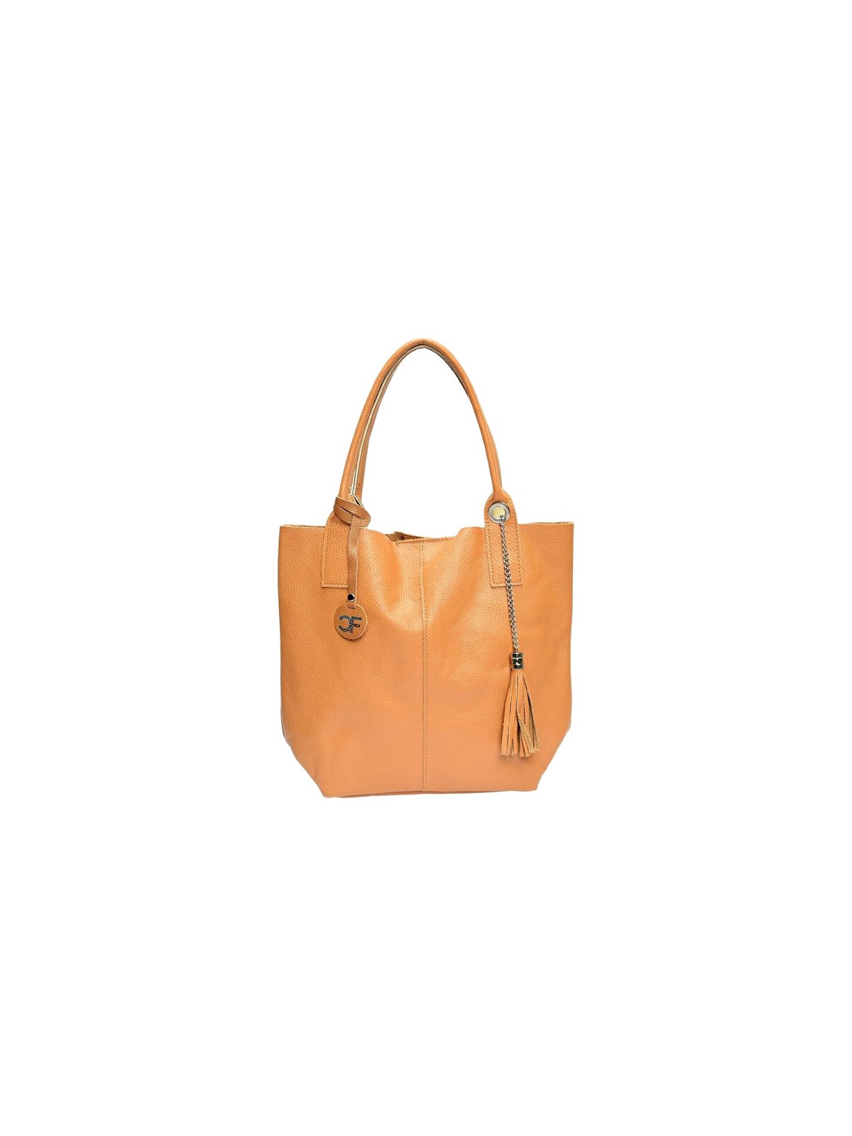 Carla Ferreri Borsa a tracolla da donna in pelle modello Hobo CF1619 color cognac donna