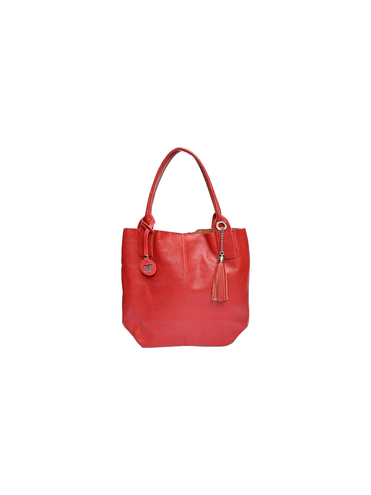Carla Ferreri Borsa a tracolla Hobo da donna in pelle CF1619 Rosso donna