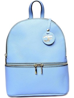 Carla Ferreri Zaino da donna in pelle CF1778 Celeste donna