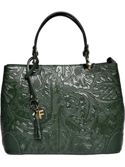 Carla Ferreri Borsa da donna in pelle CF3127 Verde donna