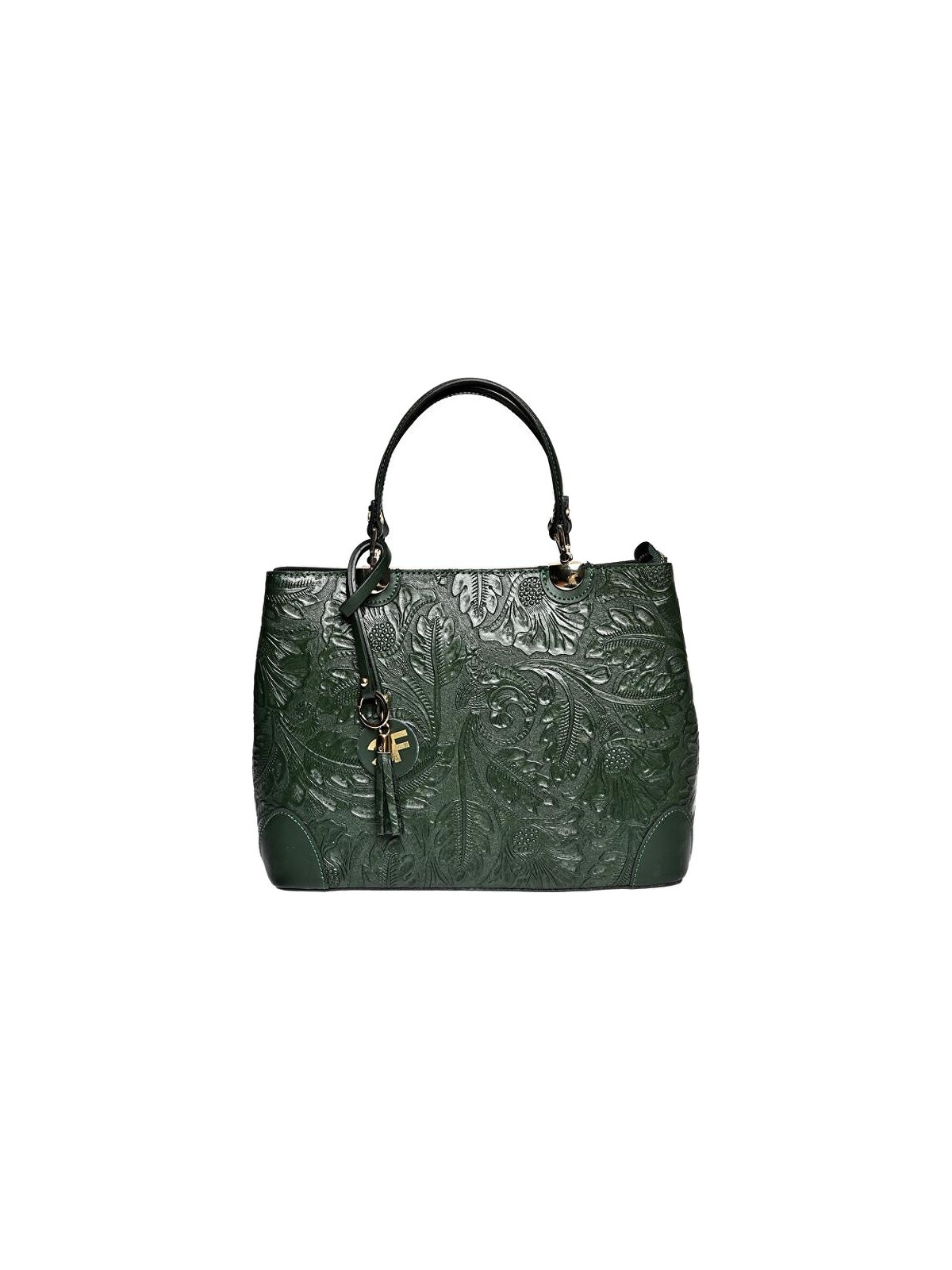 Carla Ferreri Borsa da donna in pelle CF3127 Verde donna