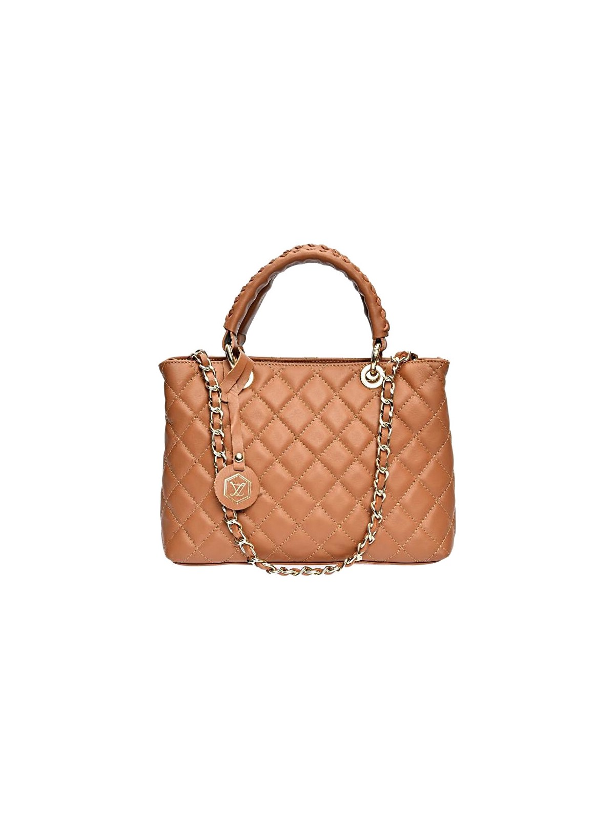Luisa Vannini Borsa da donna in pelle LV WH 2209T color cognac donna