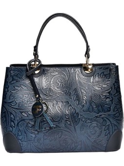 Carla Ferreri Borsa da donna in pelle CF3127 Blu donna