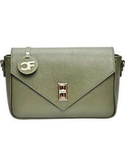 Carla Ferreri Borsa a tracolla da donna in pelle CF1948T Verde Militare donna