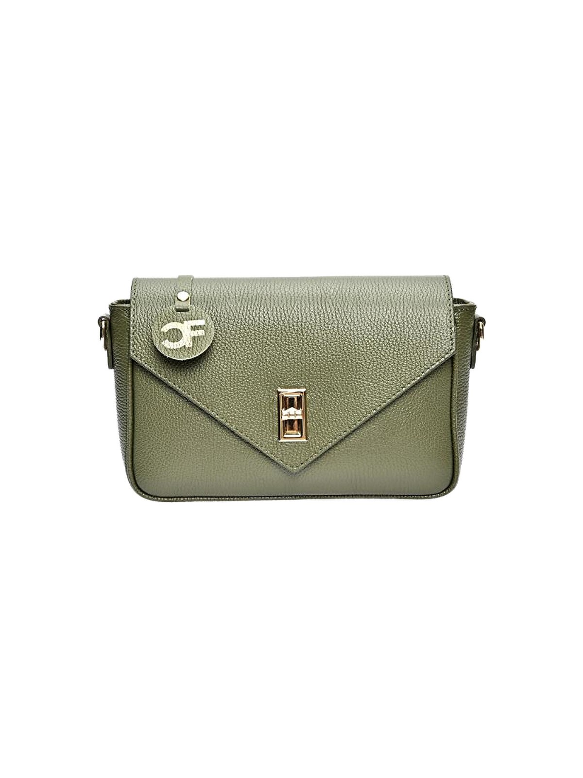 Carla Ferreri Borsa a tracolla da donna in pelle CF1948T Verde Militare donna
