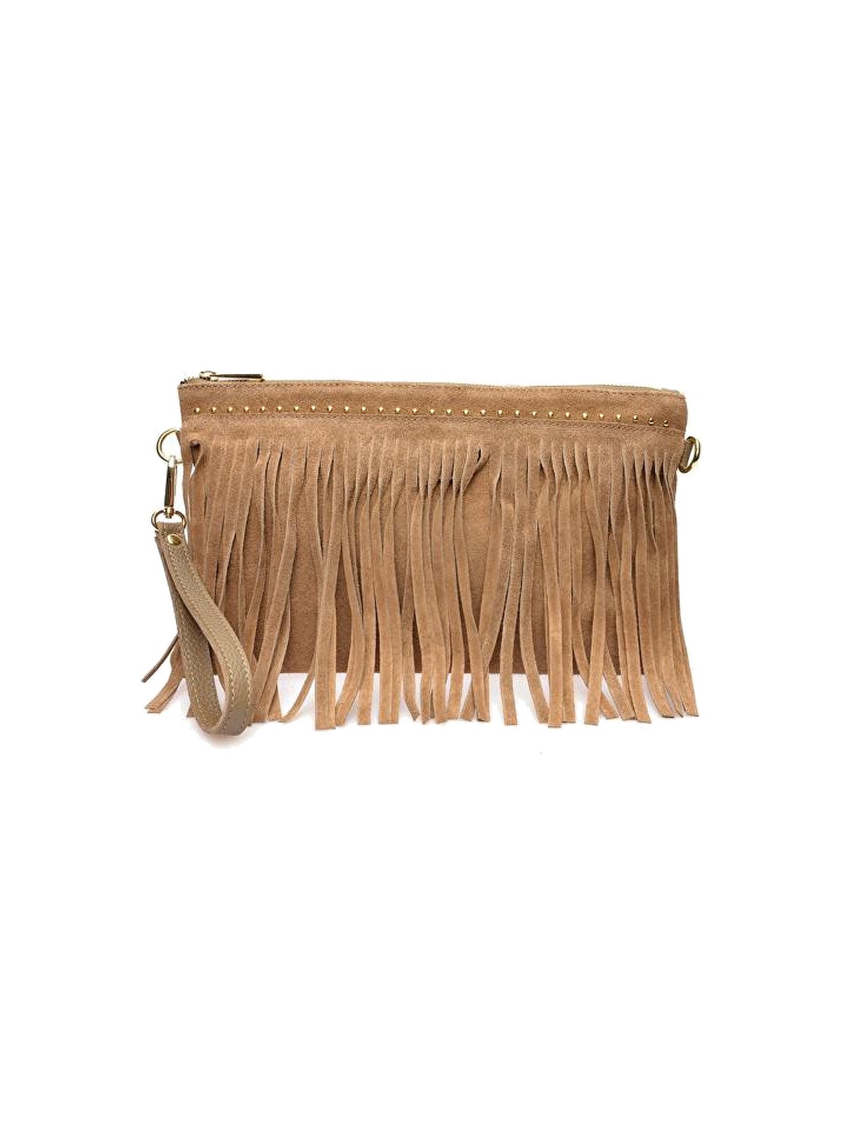 Anna Luchini Borsa da donna in pelle AL 8176T Fango donna