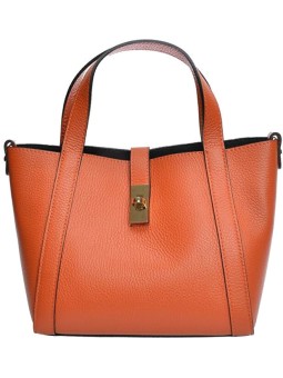 Anna Luchini Borsa da donna in pelle AL WH TSBV 20 Arancio donna
