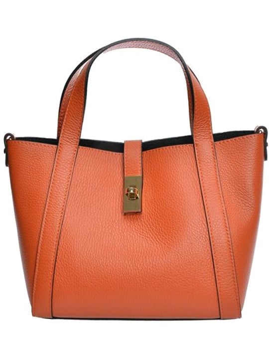 Anna Luchini Borsa da donna in pelle AL WH TSBV 20 Arancio donna