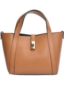 Anna Luchini Borsa da donna in pelle AL WH TSBV 20 Cognac donna