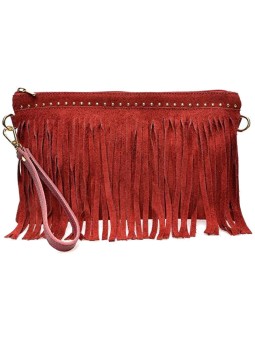 Anna Luchini Borsa da donna in pelle AL 8176T Bordeaux donna