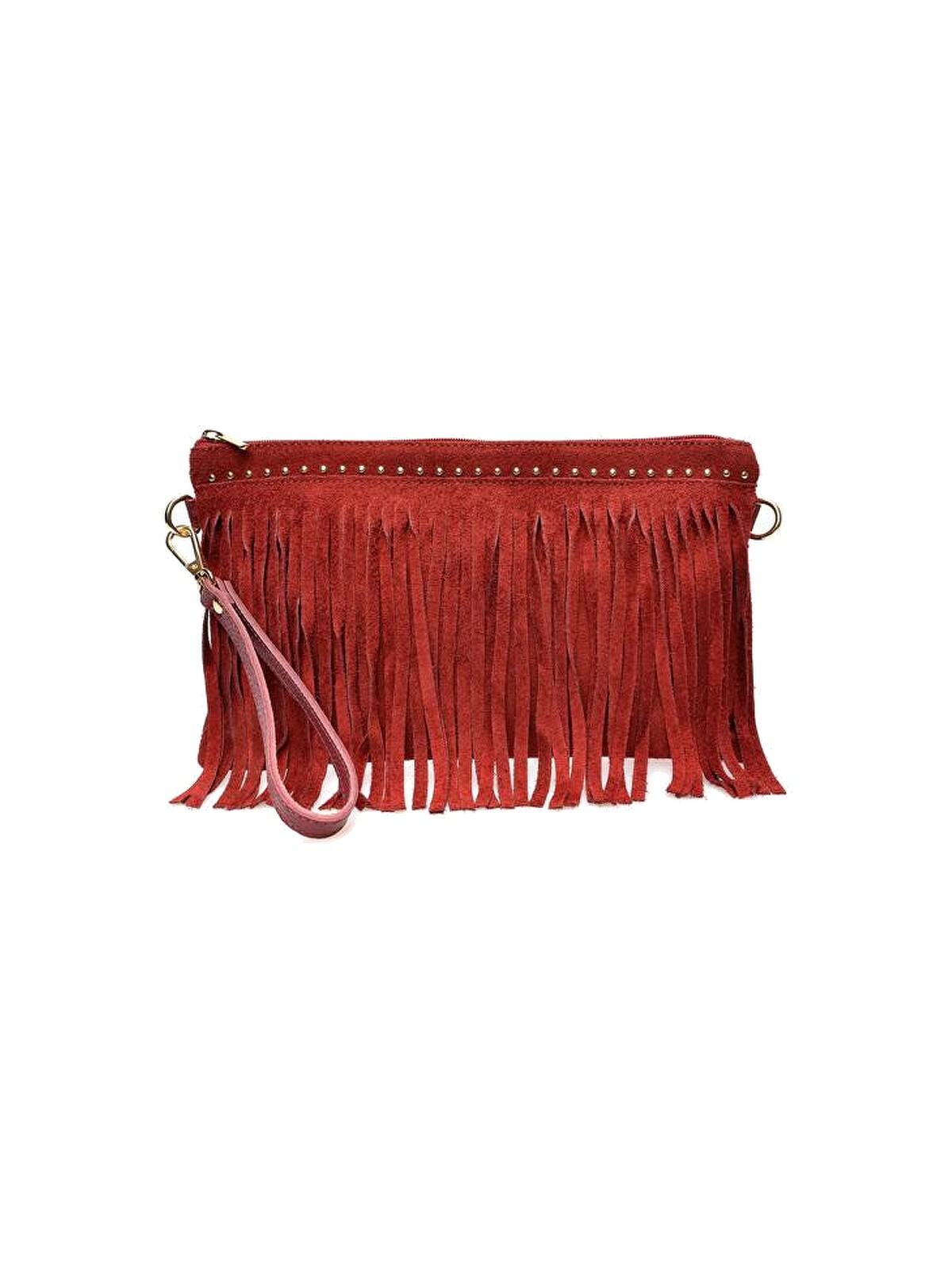 Anna Luchini Borsa da donna in pelle AL 8176T Bordeaux donna
