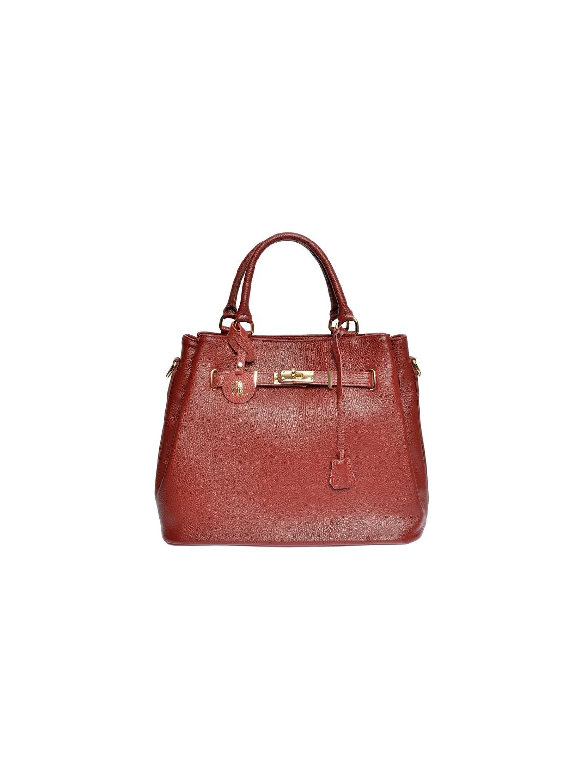 Anna Luchini Borsa a mano da donna in pelle AL 1762 Rosso Scuro donna