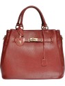 Anna Luchini Borsa a mano da donna in pelle AL 1762 Rosso Scuro donna