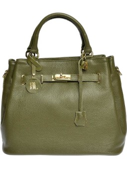 Anna Luchini Borsa da donna in pelle AL 1762 Verde donna