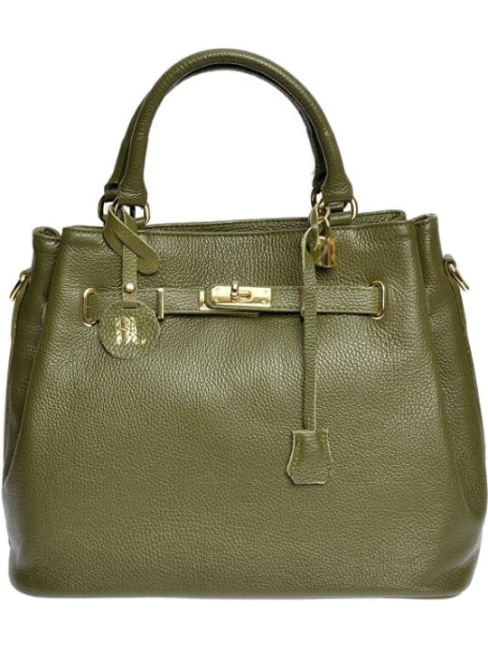 Anna Luchini Borsa da donna in pelle AL 1762 Verde donna