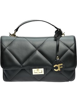 Carla Ferreri Borsa a tracolla da donna in pelle CF2211 Nero donna