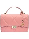 Carla Ferreri Borsa a tracolla da donna in pelle CF2211 Rosa Scuro donna