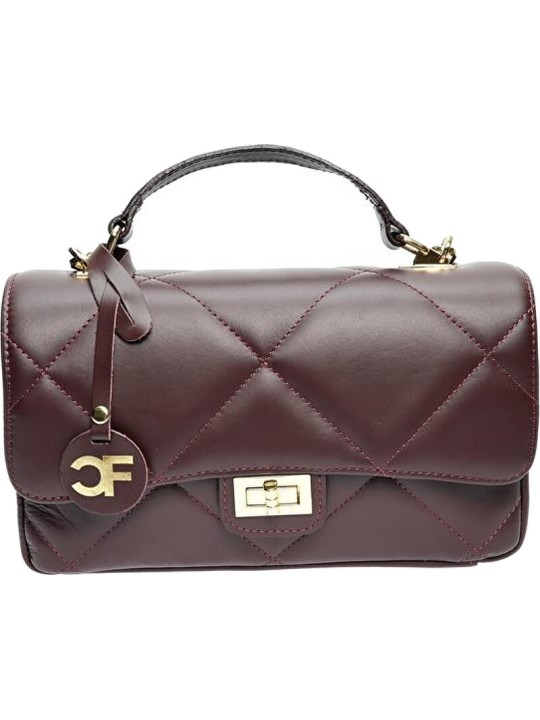 Carla Ferreri Borsa a tracolla da donna in pelle CF2211 Vino donna