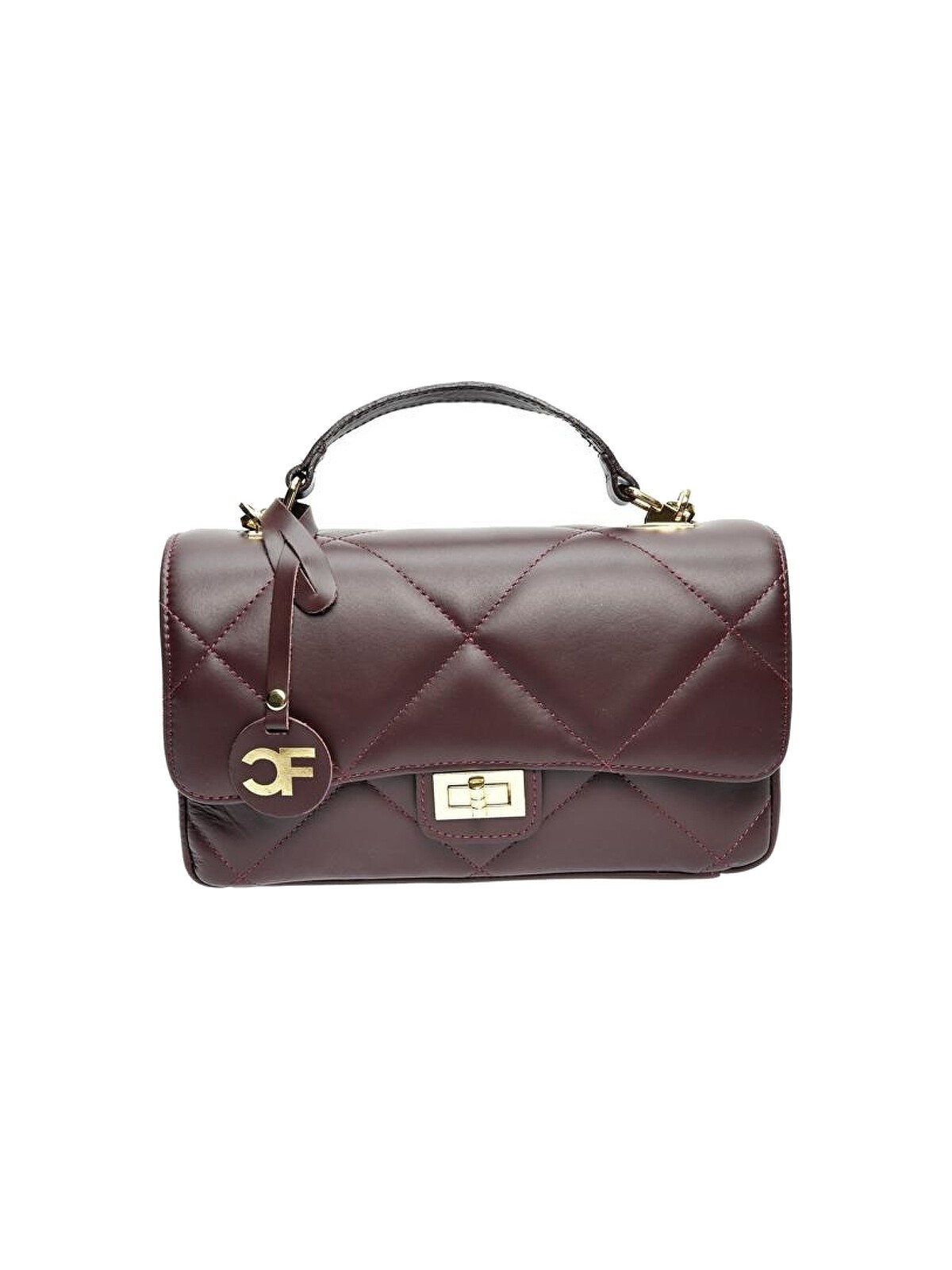 Carla Ferreri Borsa a tracolla da donna in pelle CF2211 Vino donna