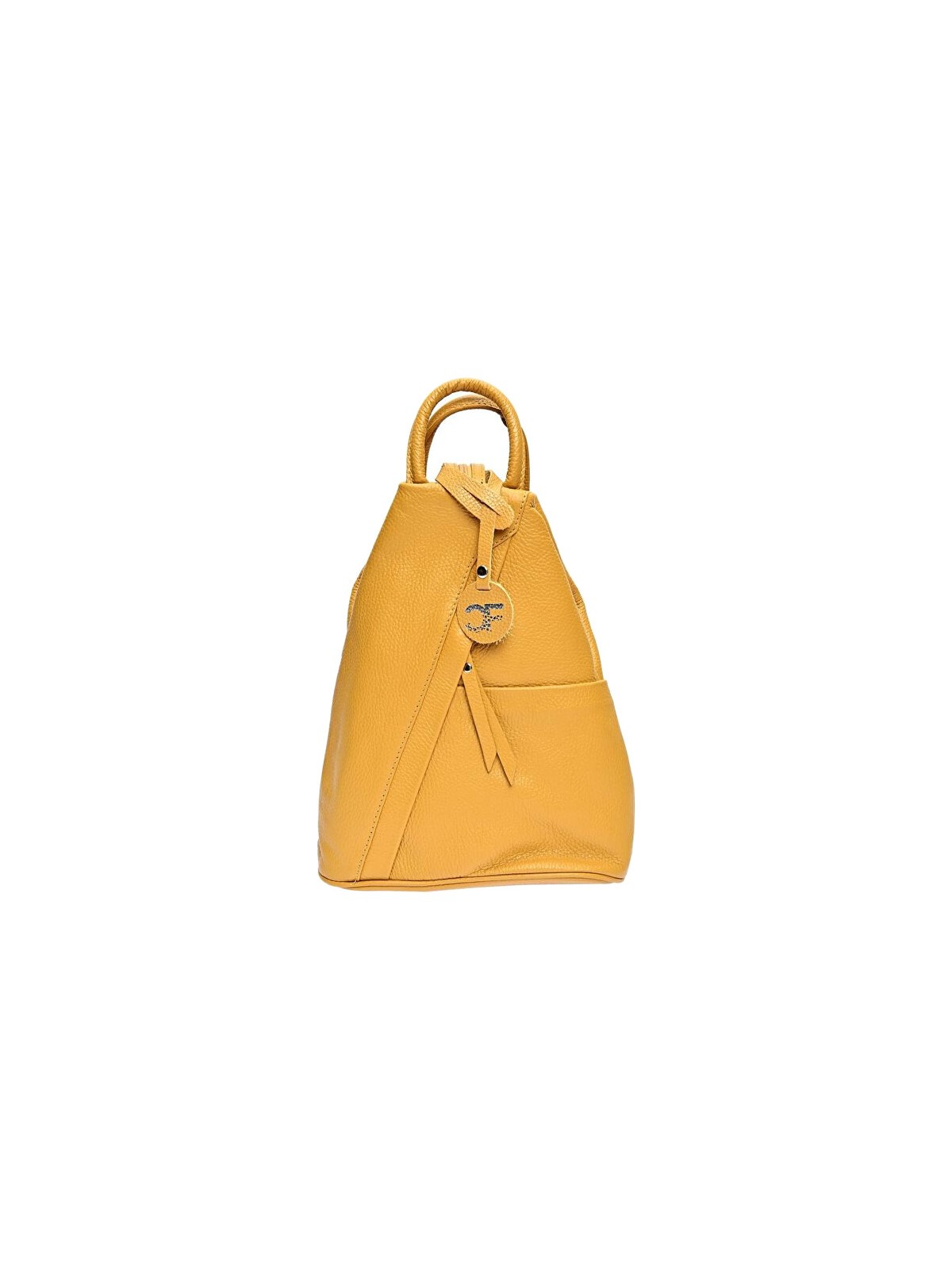 Carla Ferreri Zaino da donna in pelle CF1625 color senape donna