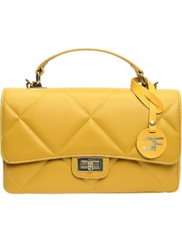 Carla Ferreri Borsa a tracolla da donna in pelle CF2211 Senape donna