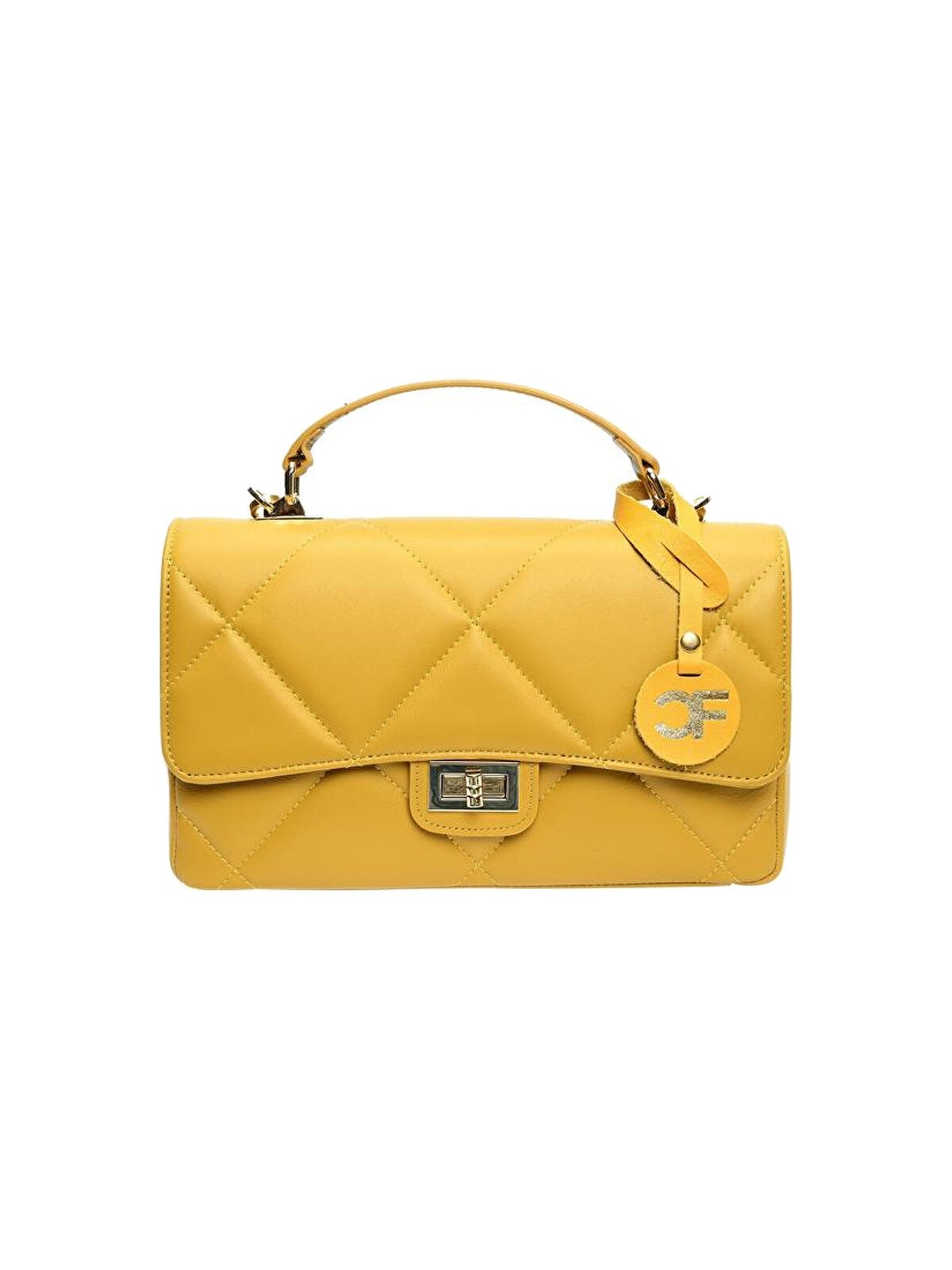 Carla Ferreri Borsa a tracolla da donna in pelle CF2211 Senape donna