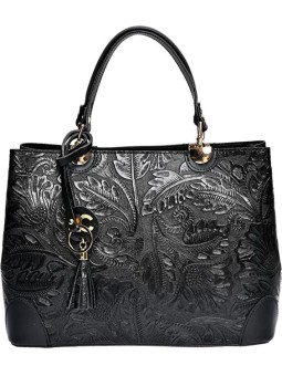 Carla Ferreri Borsa da donna in pelle CF3127 Nero donna