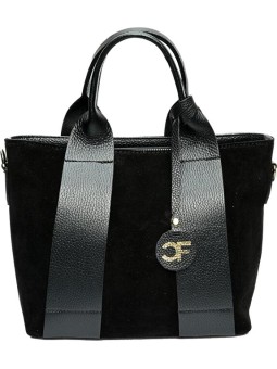 Carla Ferreri Borsa da donna in pelle CF8156 Nero donna
