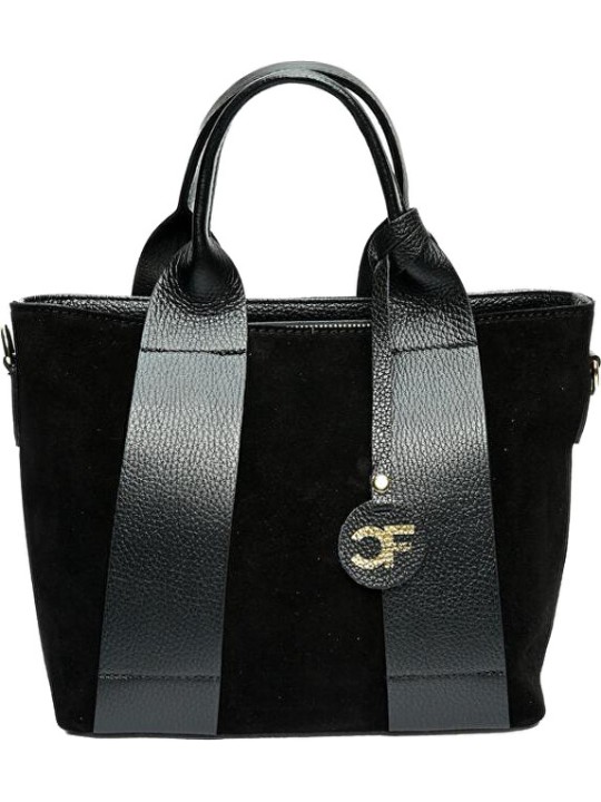 Carla Ferreri Borsa da donna in pelle CF8156 Nero donna