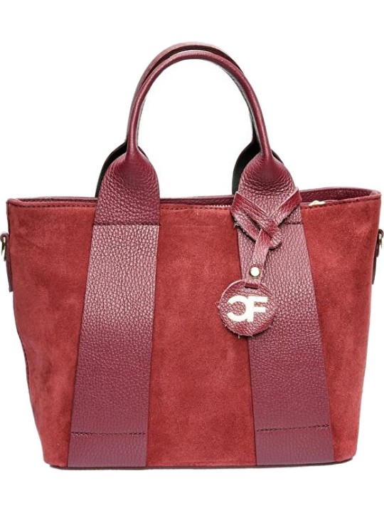 Carla Ferreri Borsa da donna in pelle CF8156 Vino donna
