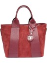 Carla Ferreri Borsa da donna in pelle CF8156 Vino donna