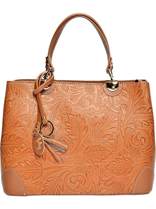 Carla Ferreri Borsa da donna in pelle CF3127 color cognac donna