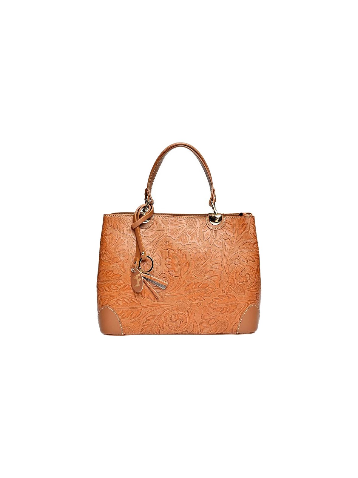 Carla Ferreri Borsa da donna in pelle CF3127 color cognac donna