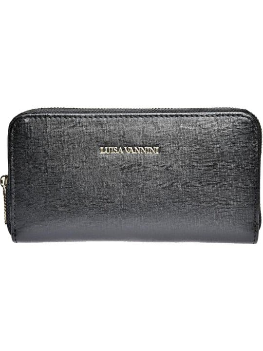 Luisa Vannini Portafoglio da donna in pelle LV 474 Nero donna
